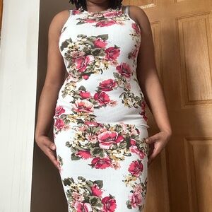 Floral Midi Summertime Dress